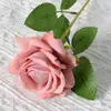 Rosas de Terciopelo Sintético Cuidadosamente Seleccionadas para San Valentín Decoración de Boda para el Hogar Pared de Flores Tacto Flores Sintéticas Flores Artificiales Falsas