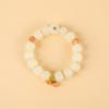 Yuyuyuan ~ Pulseira de lótus com esmalte super fada doce e fresca, luxo leve, feita à mão, cultural e criativa do templo, pulseira comemorativa de viagem