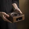 (Área de Oferta Especial de Dorado) Dorando Accesorios para Ceremonia del Té de Cerámica Tapa Cenicero de Té Juego de Té Taza de Té Taza de Oficina