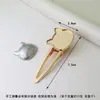Base de Horquilla Songjin Accesorios de Nuevo Estilo Chino Tela Bordada Teñida de Azul Horquilla de Pico de Pato en Blanco para Manualidades