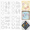 Patrón de bordado en tela soluble en agua de gatito hecho a mano DIY bordado propio paquete de material para ropa accesorios creativos para modificación de uniforme escolar Camiseta