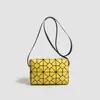Bolsa Transversal Versátil de Alta Qualidade Geométrica Amazon Bolsa de Mão Tendência Europeia e Americana Bolsa de Ombro Moda Cor Sólida Costura para Mulheres