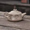 Tetera de Cerámica Gruesa, Juego de Té Kung Fu, Materia Prima de Arcilla, Tetera Cerámica para el Hogar, Tetera sin Asa, Accesorios de Juego de Té Individual Vintage