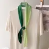 Beleza de primavera traz sensação de alta classe ~ lenço de seda longo francês primavera e verão tira de cabelo gravata de camisa ruga de cabelo fita ins