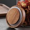 Frasco Sellado con Tapa de Madera de Acacia para Guardar Mandarinas Verdes y Granos, Bote de Vidrio de Borosilicato Alto para Té para Uso Doméstico, Sellado y Conservación Fresca