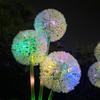 Lámpara LED solar con forma de flor de cebolla, nueva lámpara transfronteriza para césped, con forma de diente de león, para patio, decorativa y paisajística.