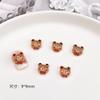 Nuevos Accesorios de Arte de Uñas de Dibujos Animados de Osos Lindos Tridimensionales Amor Alas Cabeza de Oso Pardo DIY Usar Accesorios de Armadura