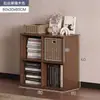 Armário de cabeceira semi-fechado, armário com grade divisória, armário de armazenamento de quarto, estante de livros, prateleira de exposição, estante de chão com vários níveis, armário de armazenamento ao pé da cama