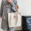 Bolsa de Lona Feminina 2023 Nova Ins Artística Versátil Bolsa de Mão Grande Capacidade Estudante Livros Ombro Bolsa de Lona