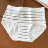 9917 Ropa Interior de Mujer de Algodón Puro con Puntos de Colores Estilo Coreano, Suave y Lisa, Puntos de Colores, Algodón Grado A, Algodón Puro, Entrepierna Extendida, Antibacteriano 10A