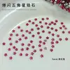 Mini Decorações 3D de Estrela de Zircônia para Unhas 3mm Pentagrama Strass de Fundo Plano Strass de Formato Irregular para Unhas Postiças