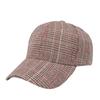 Nova Boina de Baseball Xadrez Houndstooth Retrô para Primavera e Outono para Mulheres Moda Estilo Coreano Boina Xadrez Mais Fácil de Combinar Chapéu de Sol Casual para Homens
