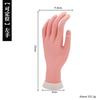 Modelo de mano falsa para práctica de arte de uñas, modelo de simulación de mano, los dedos se pueden doblar, el posicionamiento de la actividad se puede insertar en la pieza de la uña