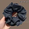 Elástico de Cabelo de Renda Estilo Coreano para Rabo de Cavalo, Scrunchie Grande, Elástico para Coque, Acessório de Cabelo de Luxo para Meninas