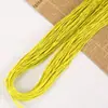 Banda elástica redonda de 0.8-2.0 mm, cordón elástico de látex colorido para joyería, manualidades hechas a mano y pulseras