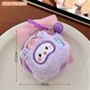 Bolsa para Fone de Ouvido com Cabeça de Boneca Original Tengyi Mochila de Menina Pingente Decorativo Acessórios de Animal Fofo Bolsa de Armazenamento Porta-Moedas