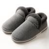 Zapatos de Algodón para Pareja para Mujer, Calzado de Invierno Cerrado con Felpa Exterior y Felpa Extra, Zapatillas de Algodón Cálidas para el Hogar de Talla Grande, Zapatos de Maternidad
