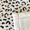 Manta Jacquard Leopard Print Catiônica Nova Personalizada de Camada Dupla, Lã Tafetá, Manta Grossa de Inverno, Manta Xale