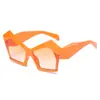 [Personalizado] Gafas de Sol de Moda Europea y Americana para Mujer, Estilo Trendy Ins Fotografía Callejera Elegante, Gafas de Sol Trendy Asimétricas para Mujer