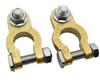 Terminal de batería de latón para coche, conector de clip de batería de un solo tornillo M8