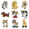 Parches Bordados de Perros Lindos, Varias Formas de Perros Adorables, Parches para Ropa Termoadhesivos Sin Coser, Decoración DIY para Mochilas