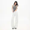 Jeans Acampanados de Lujo Naranja Infantil # A Prueba de Tres, Corte Holgado, Adelgazantes, Favorecedores, Elegantes, Versátiles, Pantalones de Largo Completo.