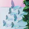 Cross-border 3D Hollow Butterfly Party Layout Decoração de parede Casa Festivais Casamento Quarto Adesivos de parede