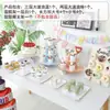Decoración de Cumpleaños Adornos para Mesa de Postres Exhibidor de Boda Estante de Exhibición Desechable de Tres Niveles Soporte para Pasteles Rejilla para Pasteles