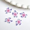 Nuevos accesorios para uñas de flor de lirio de cristal de hielo con tallado suave, resina degradada, flor de simulación, accesorios para uñas súper hada DIY