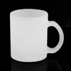 Taza de vidrio de 11 oz con diseño impreso, acabado mate, transparente, apta para uso doméstico, resistente al calor e ideal como regalo