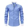 Camisa de Raya Estampada Simple Transfronteriza para Hombre Camisa de Negocios de Primavera para Hombre Tops Sueltos Casuales de Manga Larga para Primavera y Otoño