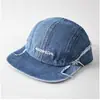 Estilo Nuevo de Primavera Gorra de Béisbol de Mezclilla de Ala Plana Bordado de Letras Borde Deshilachado Unisex Moda Versátil Gorra Protectora del Sol