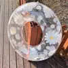 Flotador Estilo Coreano para Niños y Adultos, Flotador Transparente Floral, Flotador de Brazo para Niñas, Flotador de Playa de Moda