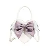 Bolso de Mujer Lazo Corazón Bolso Bandolera Ins Lindo Bolso de Mano en Forma de Corazón Bolso de Hombro para Niña de Estilo Occidental de Alta Gama