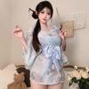 Tokyo Diosa Sexy Estampado Caliente Lazo Dulce Deseo Puro Kimono Estilo Japonés Camisón de Malla Traje Verano