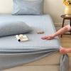 Sábana de Algodón Lavado Estilo Japonés Pieza Única Dormitorio de Estudiantes 100% Algodón Puro Sábana Individual/Doble Sábana Ajustable Juego de Tres Piezas 3