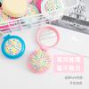 Peine Plegable Estilo Coreano Color Caramelo Peine Portátil Color Sólido Espejo de Maquillaje Portátil Peine de Bolsa de Aire Peine Arcoíris Masaje Antiestático