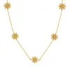 Collar Personalizado Lele Jewelry Flor Margarita Hada Temperamento Celebridad de Internet Popular Acero de Titanio Joyería Que No Se Desvanece