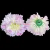 Cabeza de flor de clavel artificial de 9 cm con fleco de tela, arreglo floral para el Día de la Madre, cabeza de flor para decoración de bodas al por mayor
