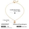 Wanxing Acero Inoxidable Transfronterizo Oro de 18K Nuevo Collar Colgante de Corazón Colorido Cadena de Clavícula Simple en Capas de Alta Gama