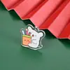 Chaveiro de Acrílico Desenho Animado Fofo Pingente de Cachorro Acessórios Criativos Pingente de Chaveiro Fofo Acessórios