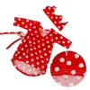 Venta Caliente en Amazon Ropa Linda para Muñecas Nuevos Pijamas con Corona Muñeca American Girl de 18 pulgadas Muñeca de Puntos Rojos