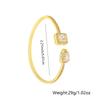 Nuevo Pulsera de Cobre con Baño de Oro Real Todo Fósforo con Diamante para Niñas Estilo Lujo Ligero de Gama Alta Elegante Moda Pulsera Accesorios