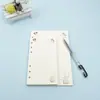 2019-1 Cuaderno de hojas sueltas A6 de seis agujeros para página interior de color principal núcleo interior cuadrado de dibujos animados plan mensual dominical
