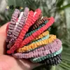 Accesorios para Joyería con Cuentas Cuadradas de Piedra Volcánica Colorida de 2x4 mm DIY Joyería Transfronteriza Venta al por Mayor Producción de Materiales Hechos a Mano