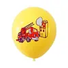 Novo Caminhão de Bombeiros de 12 polegadas equipamento de caminhão de bombeiros balão de plástico tema festa de aniversário de bebê decoração atacado
