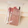 Set de 8 Piezas de Brochas de Maquillaje Suaves Esponjosas Profesionales Cosméticas para Base Polvo Sombra de Ojos Kabuki Mezcla Brochas de Maquillaje Herramientas de Belleza