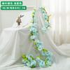 Simulação Flor de Cerejeira Rattan Plástico Flor Falsa Atacado Casamento Tubo de Ar Condicionado Sala de Estar Teto Interno Cobertura Decoração Embelezamento