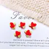 Accesorios de arte para uñas florales de moda: una linda colección que induce dopamina de tres flores pequeñas, perfecta para decoraciones de uñas y pasadores para el cabello, hecha con resina