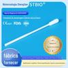 Cotonete estéril descartável para amostragem 8CM de comprimento cotonete para amostragem de antígeno nasal frontal cotonete para amostragem com flocos